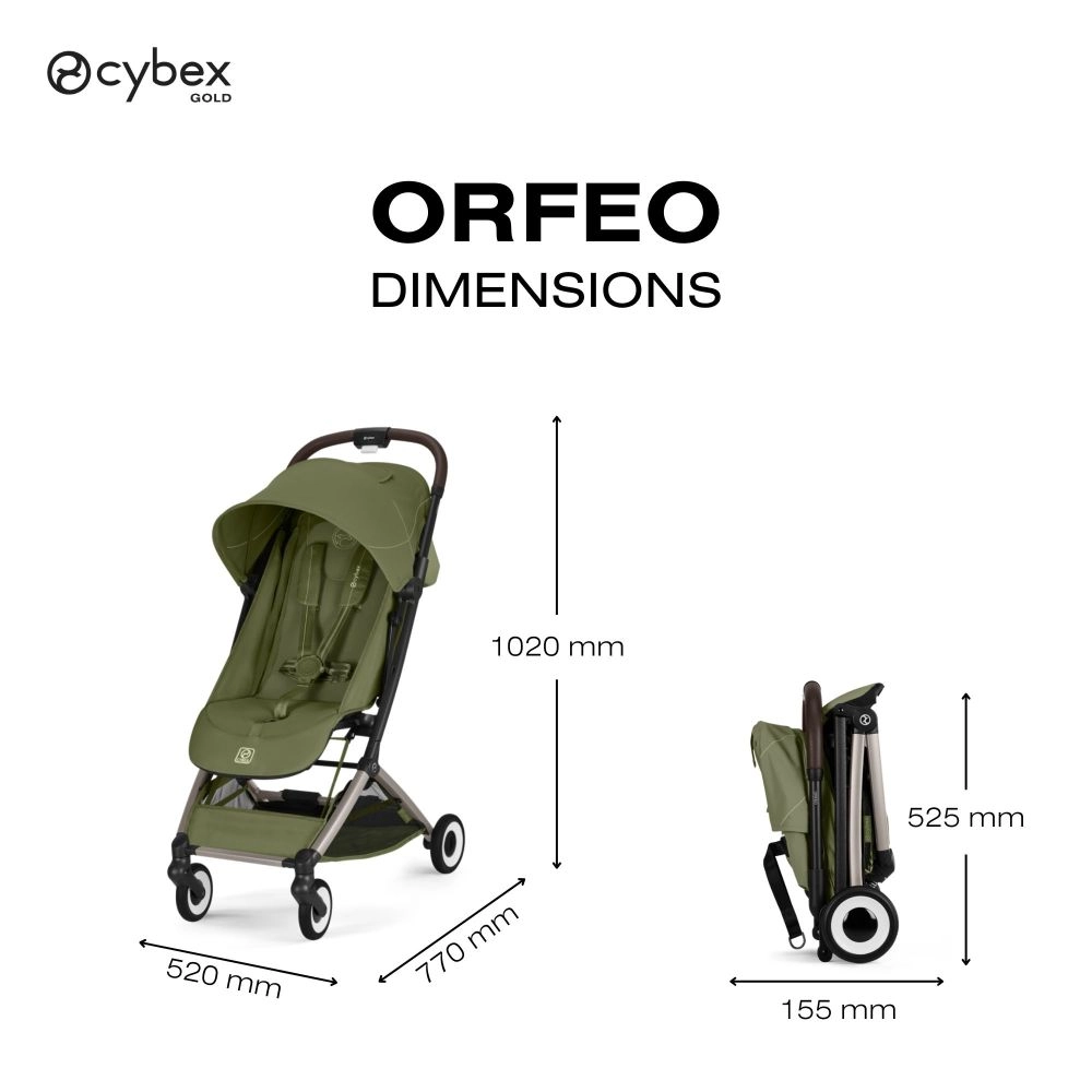 Poussette Ultra Compacte Orfeo 2 - CYBEX - Moss Green