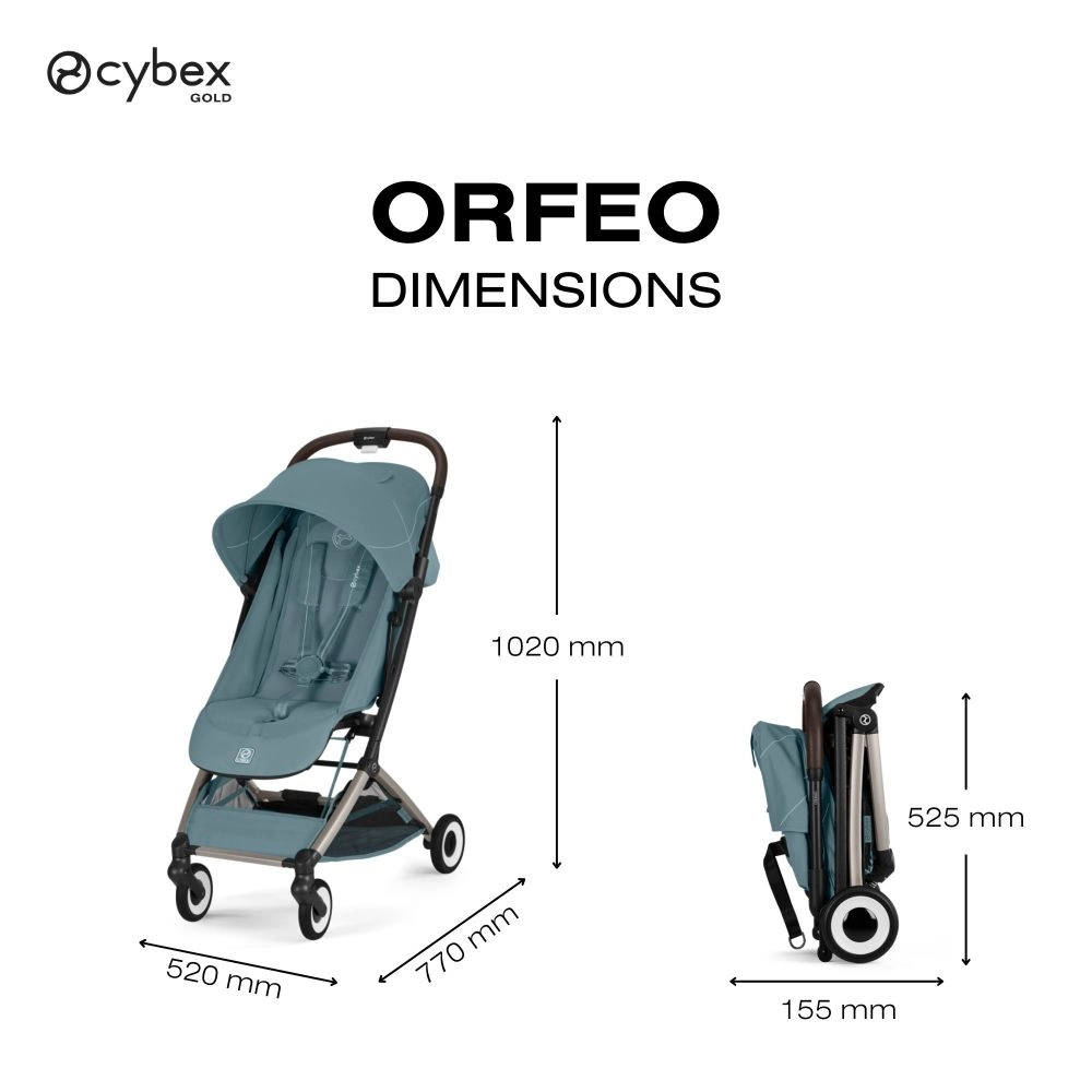 Poussette Ultra Compacte Orfeo 2 - CYBEX - Stormy Blue