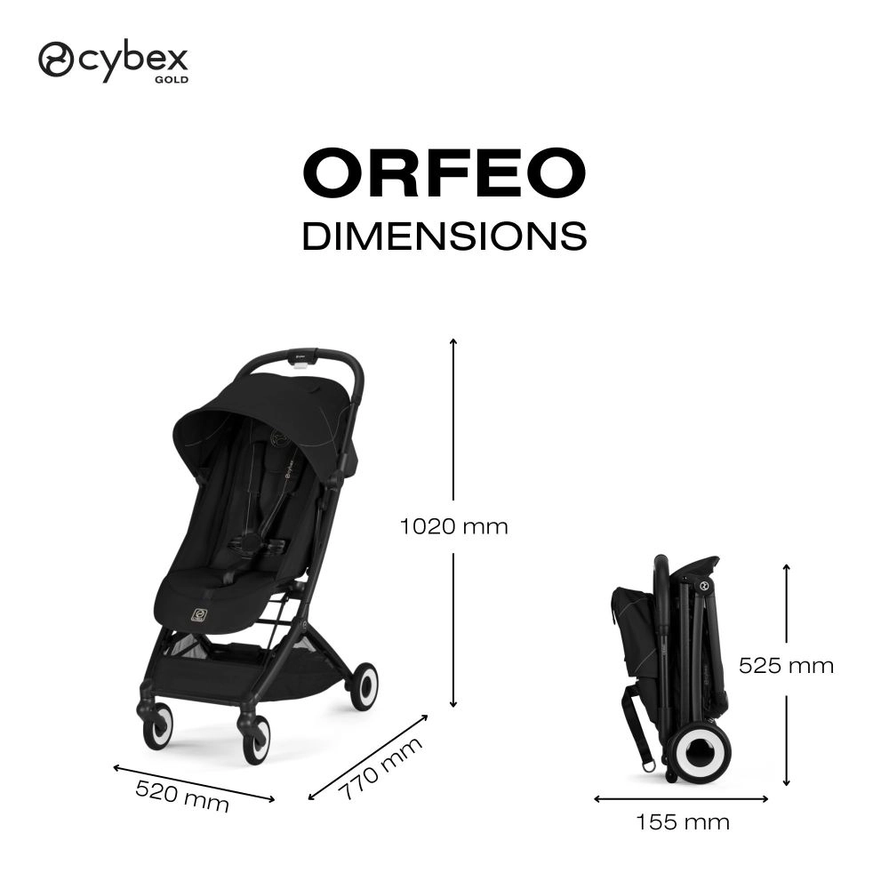 Poussette Ultra Compacte Orfeo 2 - CYBEX - Magic Black