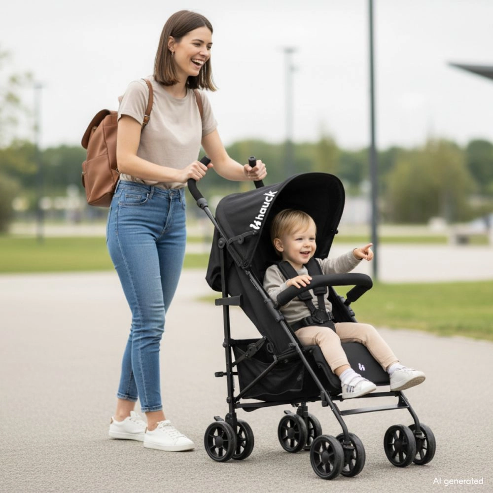 Poussette Fold N Care Black - Black