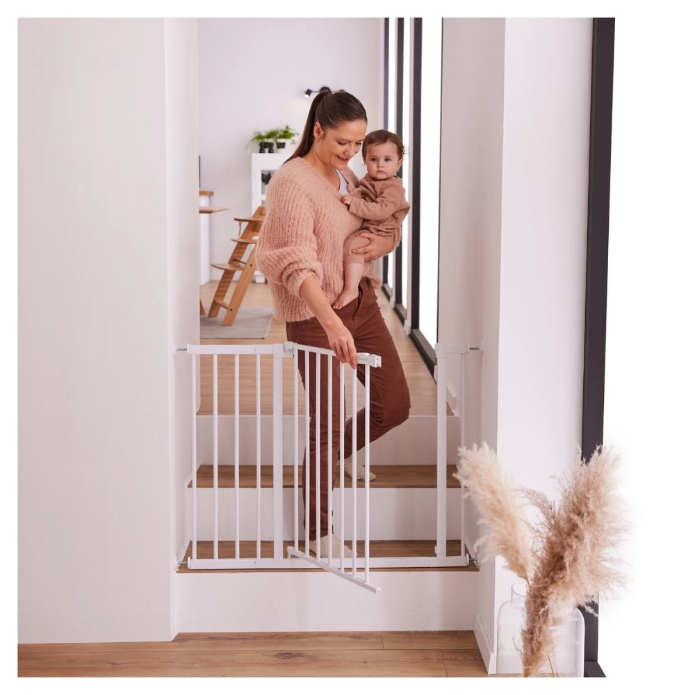 Barrière de sécurité Open N Stop 2 Set +9 cm White - White