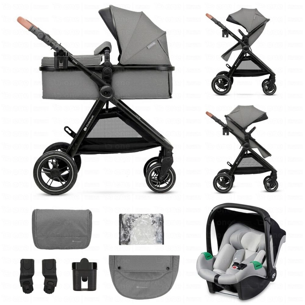 Poussette Trio ESME 3en1 - Kinderkraft - gris