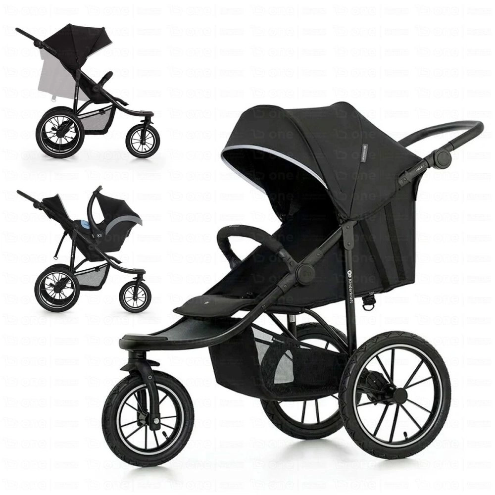 Poussette tout-terrain HELSI 2 - Kinderkraft - noir
