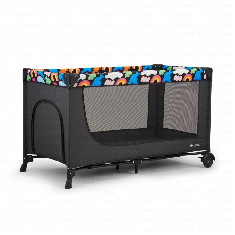 Lit parapluie 2en1  JOY 2 x Happy shapes - Kinderkraft - multicolore