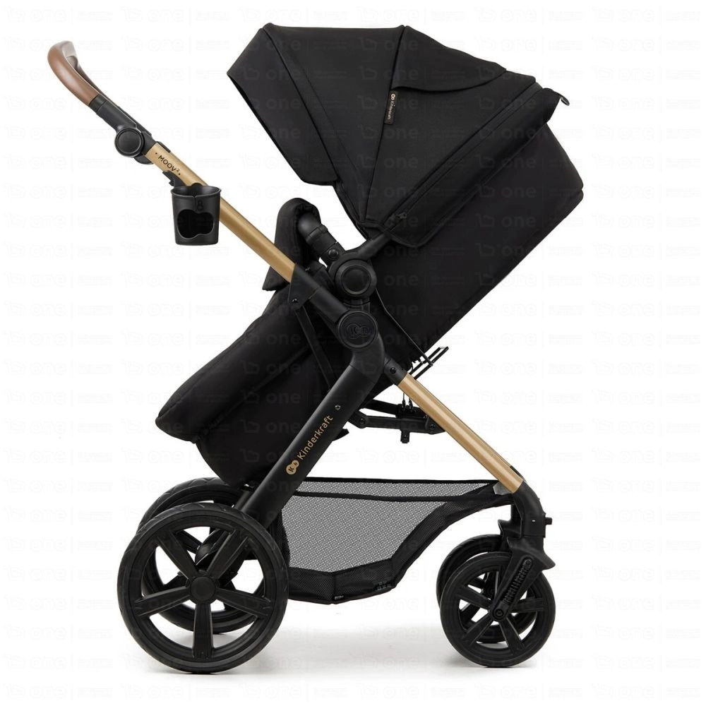 Poussette Trio MOOV 2 (roues EVA) - Kinderkraft - noir