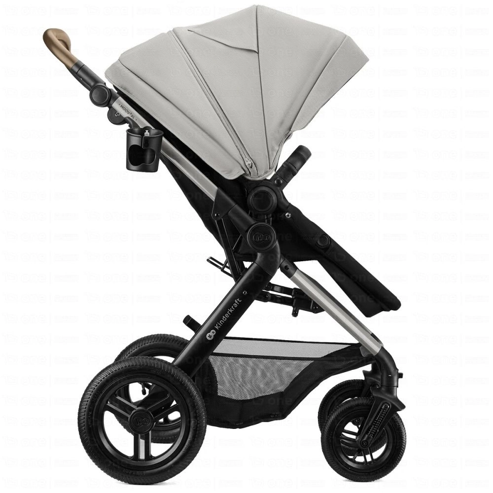 Poussette Trio MOOV 2 XL (roues AIR) - Kinderkraft - gris
