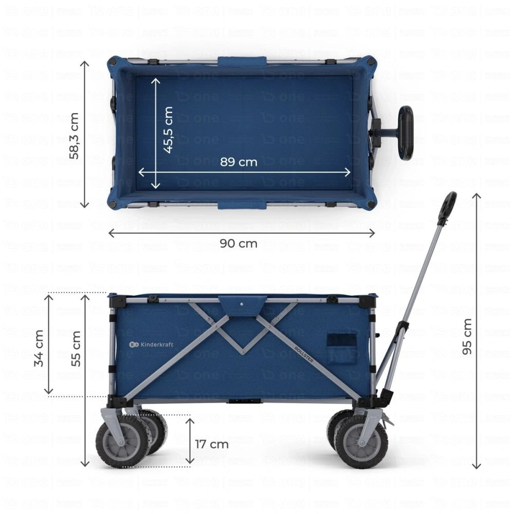 Chariot ROLLSTER - Kinderkraft - bleu marrine