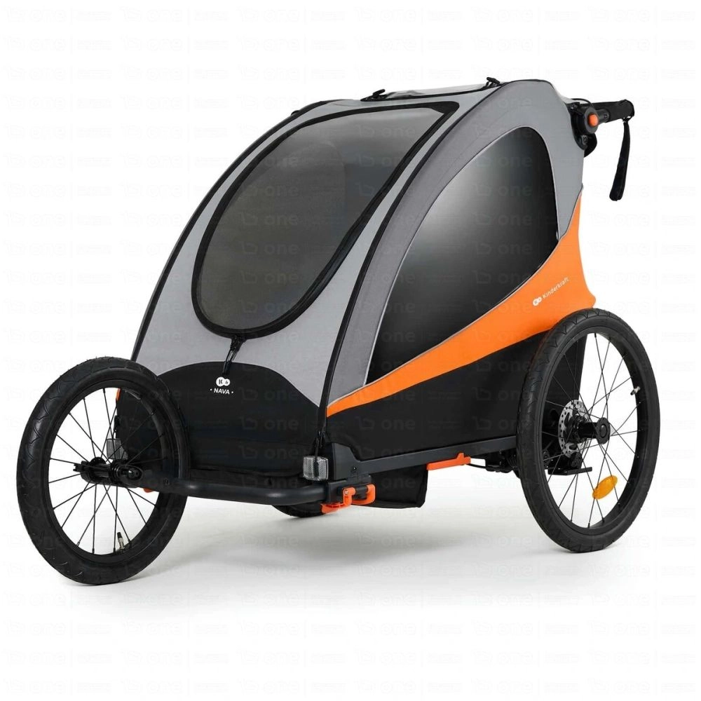 Remorque Vélo Enfant 3en1 NAVA - Kinderkraft - orange