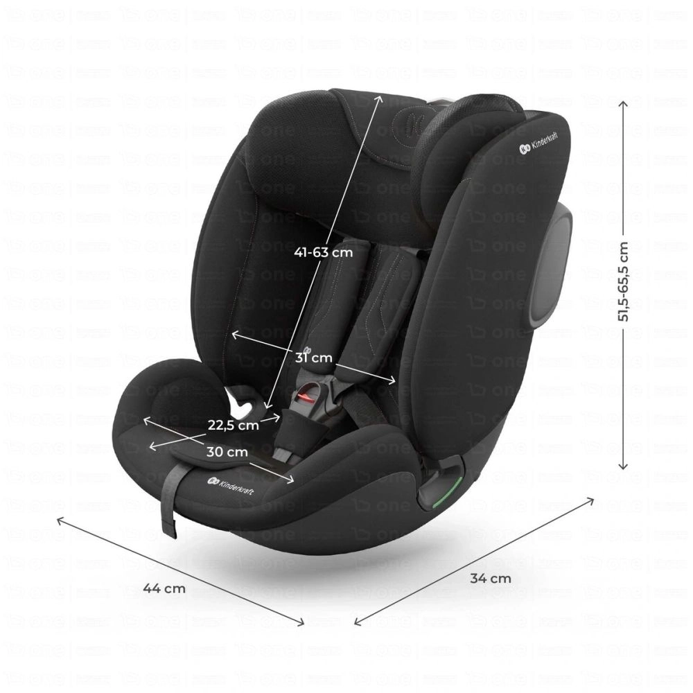 Siège auto I-FIX ENDURA SAFE (61-150 cm) - Kinderkraft - noir