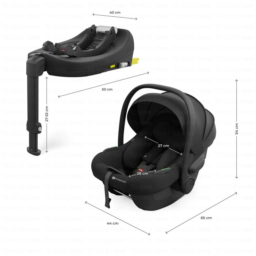 Siège auto I-LITE + base ENDURA SAFE FX - Kinderkraft - noir