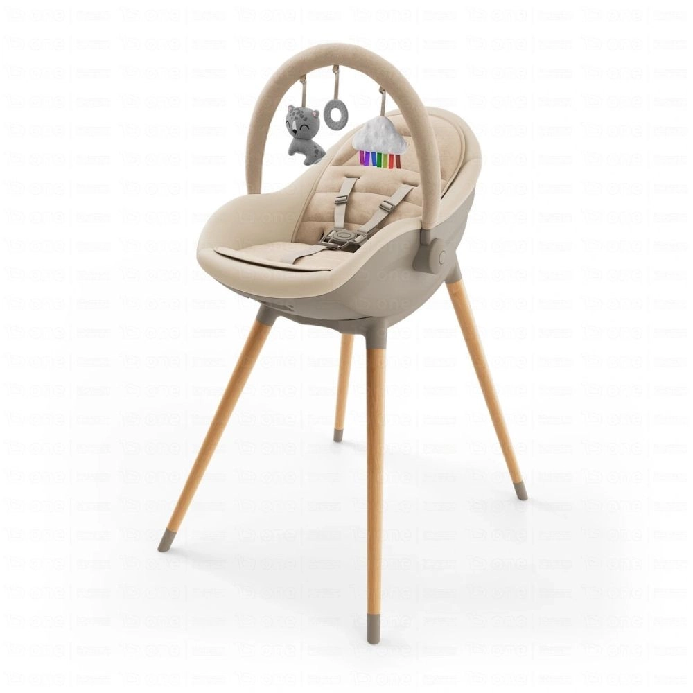 Chaise haute FINI UP 2en1 - Kinderkraft - beige