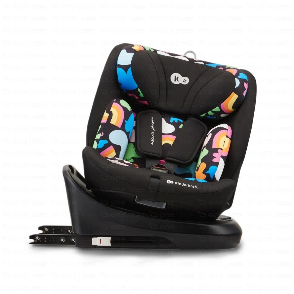 Siège auto I-GROW i-Size (40-150cm) x Happy shapes - Kinderkraft - multicolore