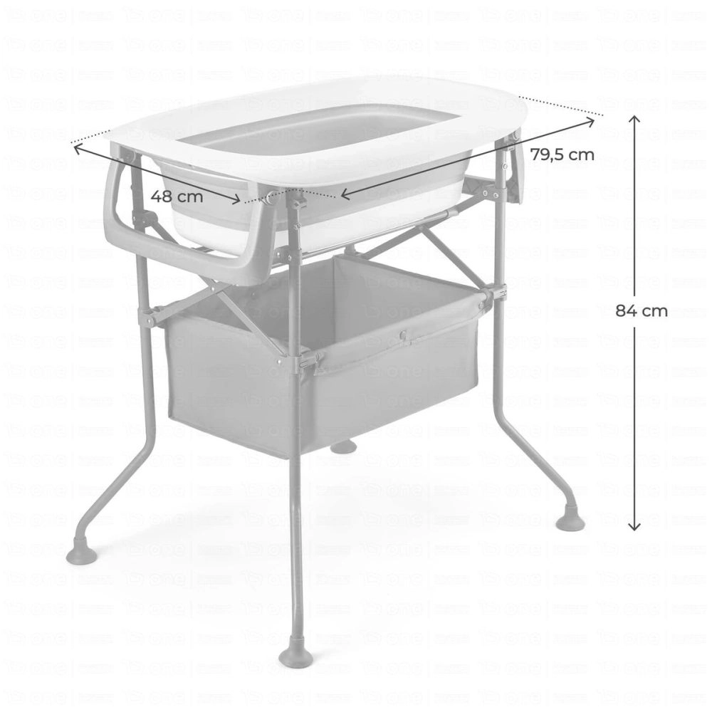 Baignoire pour bébé BUBBLY - Kinderkraft - gris