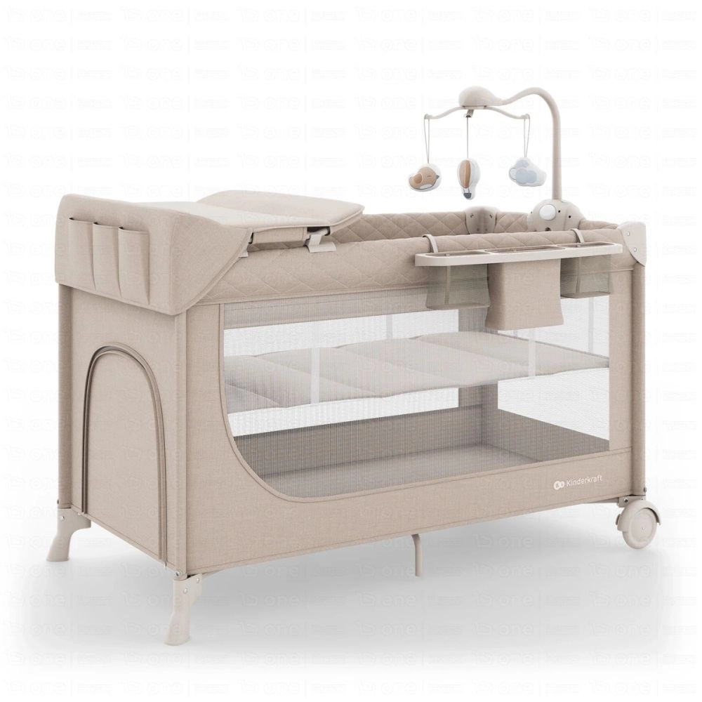 Lit Bébé LEODY UP + accessoires - Kinderkraft - beige