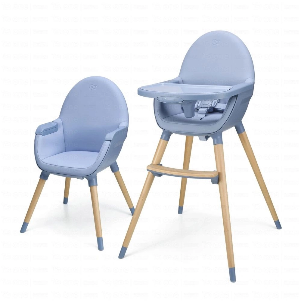 Chaise haute 2en1 FINI 2 x Nordic Breeze - Kinderkraft - bleu
