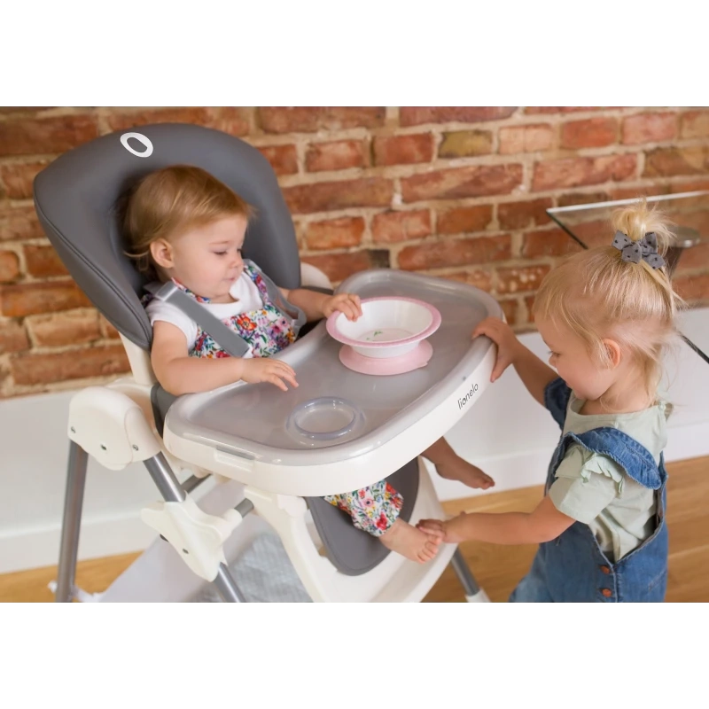 Chaise haute Linn - Lionelo - Beige Taupe