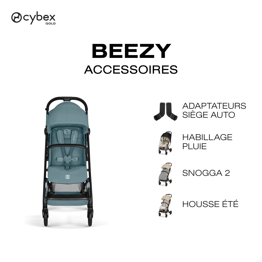 Poussette Compacte et Citadine Beezy 4 - CYBEX - Stormy Blue