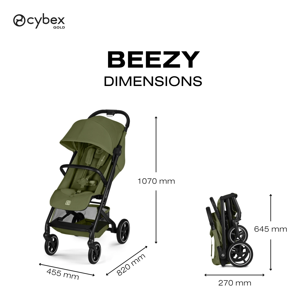 Poussette Compacte et Citadine Beezy 4 - CYBEX - Moss Green