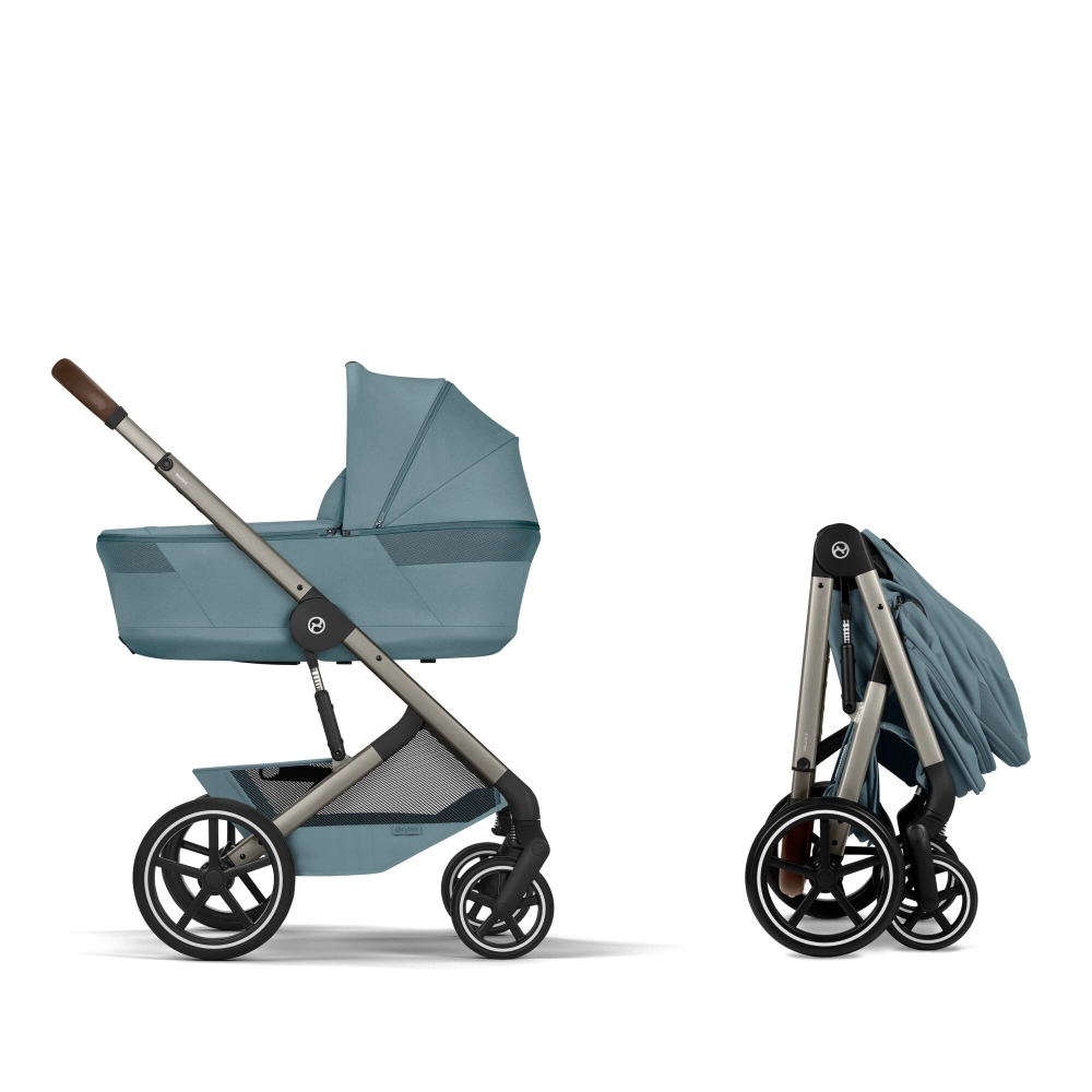 Pack Duo Balios S Lux 4 - Modèle 2026 + Nacelle Pliable - CYBEX - Stormy Blue