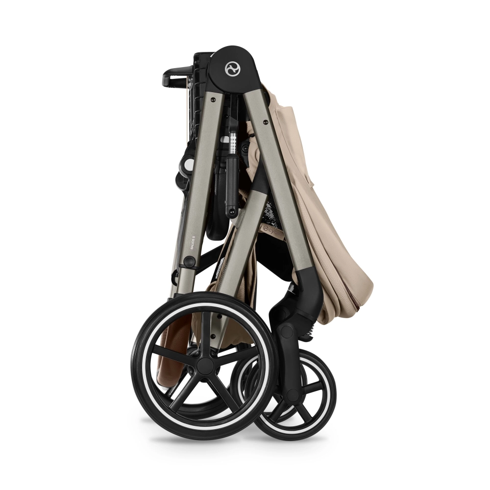 Pack Duo Balios S Lux 4 - Modèle 2026 + Nacelle Pliable - CYBEX - Almond Beige