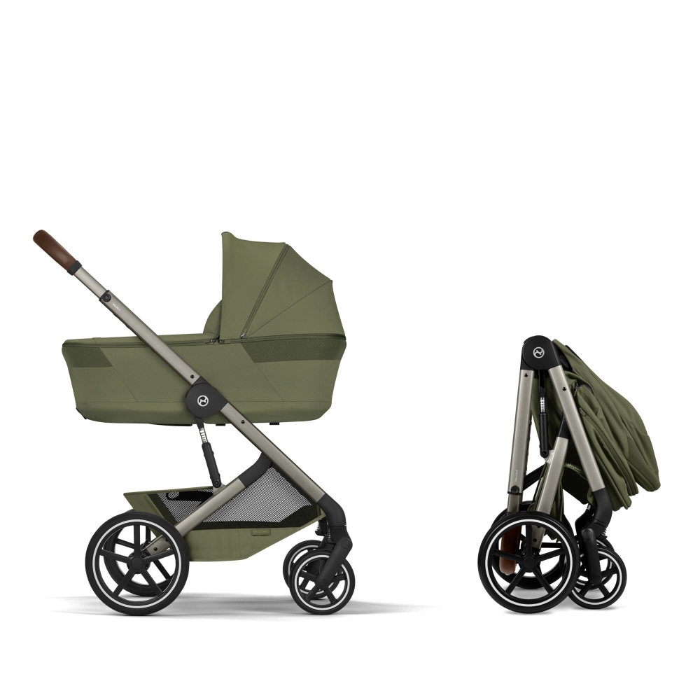 Pack Duo Balios S Lux 4 - Modèle 2026 + Nacelle Pliable - CYBEX - Moss Green