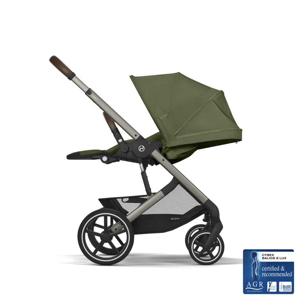 Pack Duo Balios S Lux 4 - Modèle 2026 + Nacelle Pliable - CYBEX - Moss Green