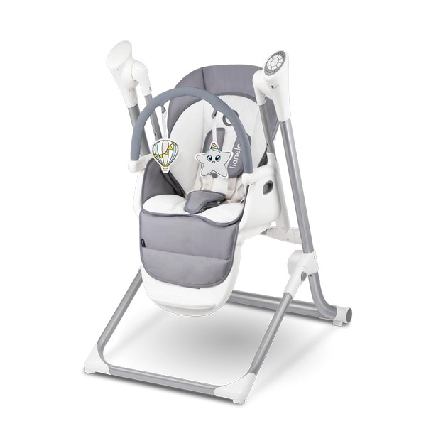 Chaise Haute Lionelo Niles - Grey