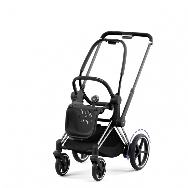 Cybex ePriam Electric Stroller Frame - Chrome Black (2022)