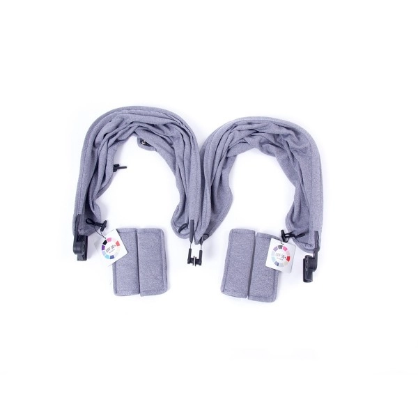 Baby Monsters Easy Twin 3 Reversible Stroller - Heather Grey