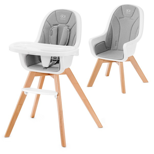 Kinderkraft Tixi 2-in-1 High Chair - Grey
