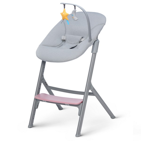 Chaise Haute Kinderkraft Livy - Aster Pink + Transat Calmee