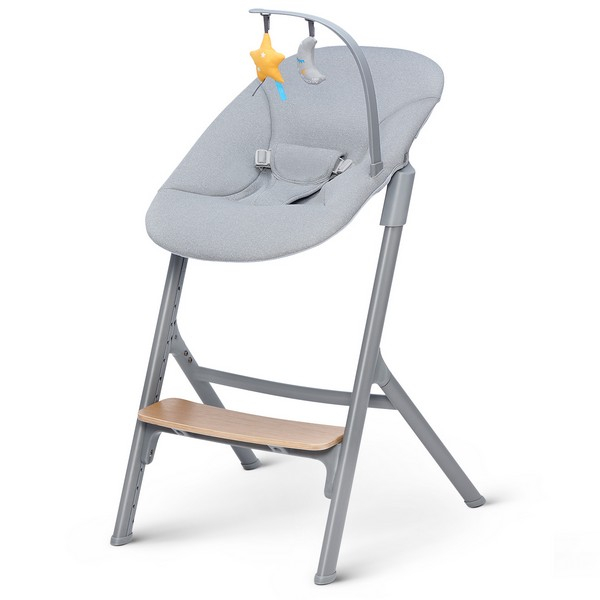 Kinderkraft Livy High Chair - Oak + Calmee Babysitter