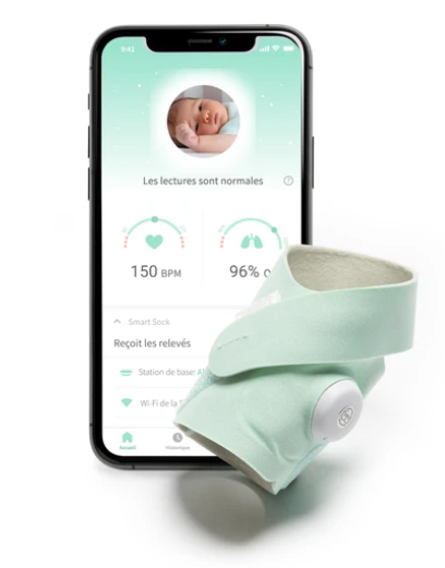 Babyphone Owlet Smart Sock 3 - Mintgrün