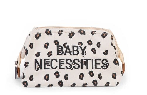 Childhome Baby Necessities Toiletry Bag - Canvas Leopard