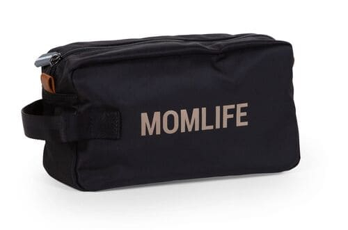 Childhome Mom Life Toiletry Bag - Black/Gold