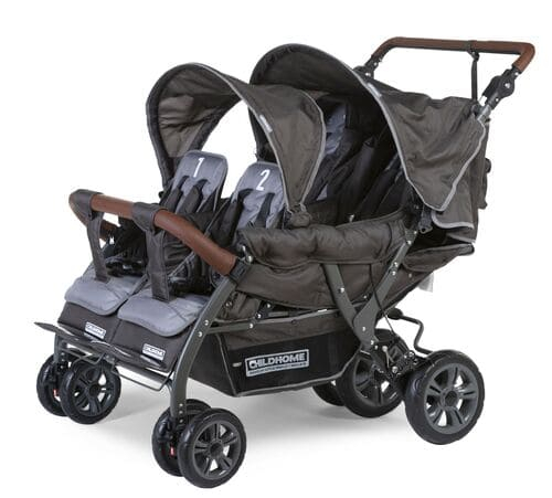 Poussette 4 Places Childhome Quadruple - Anthracite