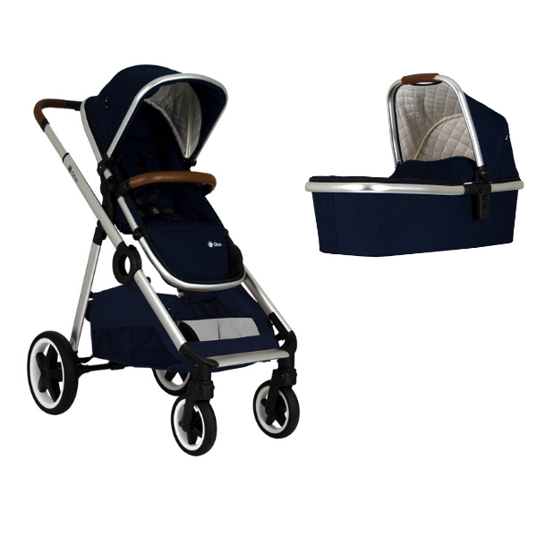 Poussette Qtus DuetPro + Nacelle - Bleu
