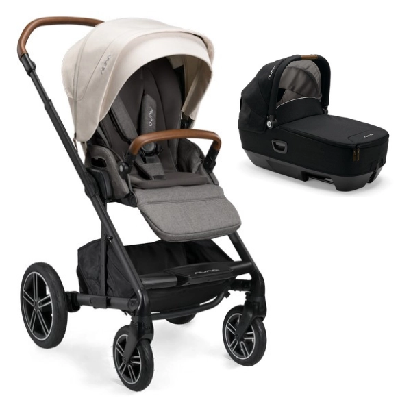 Poussette Nuna Mixx Next - Birch + Nacelle Cari Next - Caviar