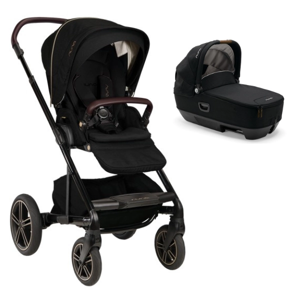 Poussette Nuna Mixx Next - Riveted + Nacelle Cari Next - Caviar