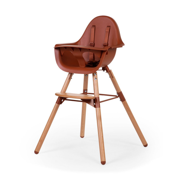 Childhome Evolu 2 High Chair - Natural/Rust