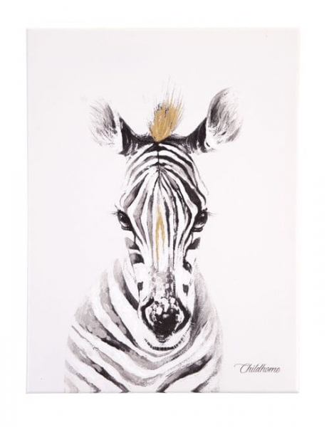 Tableau 30x40cm Childhome - Zèbre