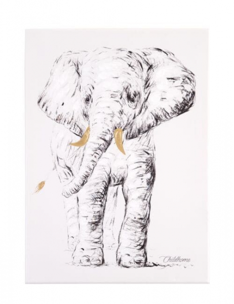 Tableau 30x40cm Childhome - Éléphant