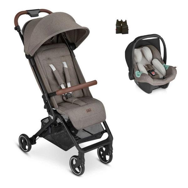 ABC Design Ping Two Stroller + Tulip Fashion Edition Car Seat - Nature (2022)