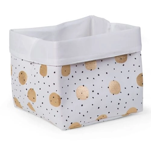 Panier 32x32x29cm Childhome - Gold Dots