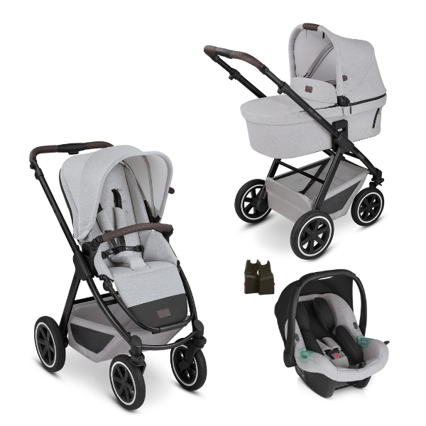 Poussette ABC Design Samba + Nacelle + Coque Auto Tulip Fashion Edition - Mineral (2022)