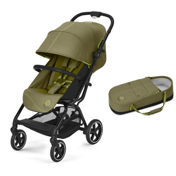 Poussette Cybex Eezy S PLUS 2 + Cocoon S - Nature Green (2022)