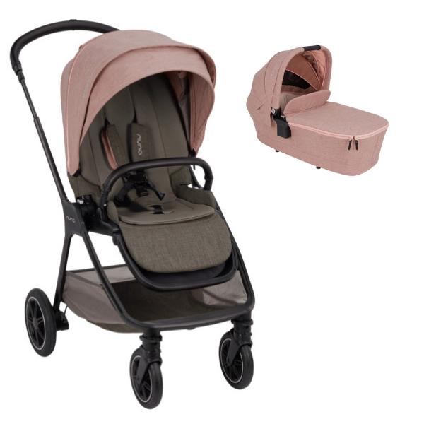Poussette Nuna Triv Next + Nacelle - Rose (2022)