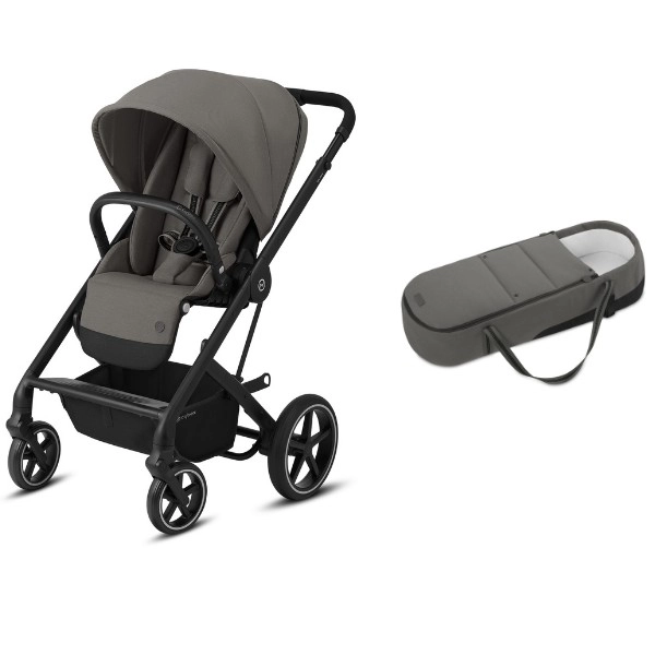 Poussette Cybex Balios S Lux - Châssis Black + Cocoon S - Soho Grey