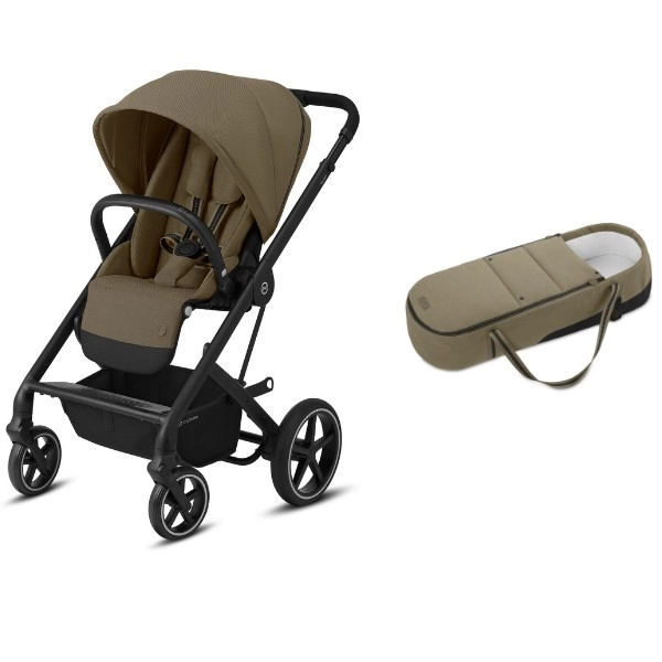 Poussette Cybex Balios S Lux - Châssis Black + Cocoon S - Classic Beige