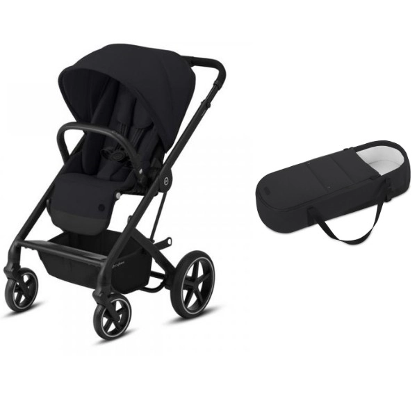 Poussette Cybex Balios S Lux - Châssis Black + Cocoon S - Deep Black